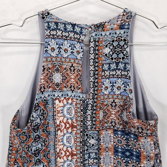 Lulus Dress Womens Extra Small Multicolor Southwestern Boho Keyhole Back Mini - Picture 7 of 15
